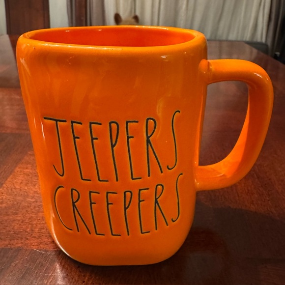 Rae Dunn Other - Rae Dunn Jeepers Creepers Fall Halloween Orange Coffee Tea Cup Mug